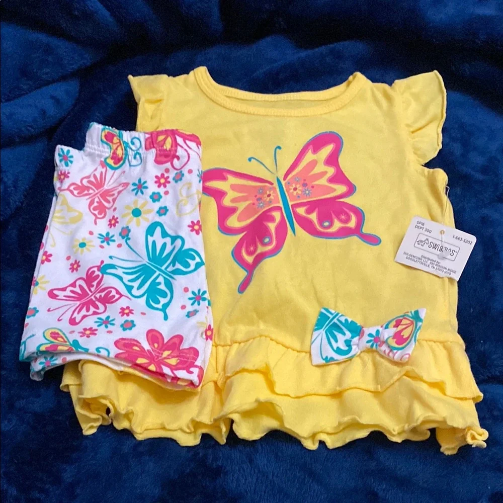 Colorful Butterfly Toddler Set - Picture 2 of 8